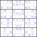 Судоку 12х12 #50 легкий