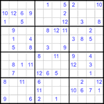 Судоку 12х12 #41 средний