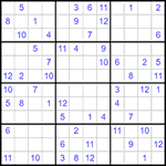 Судоку 12х12 #45 средний