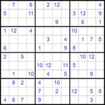 Судоку 12х12 #42 трудный