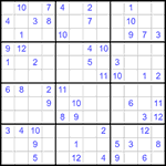 Судоку 12х12 #43 трудный