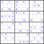 Судоку 12х12 #42 очень трудный