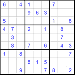 Судоку 9х9 #1262 легкий