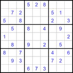 Судоку 9х9 #1263 легкий