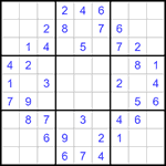 Судоку 9х9 #1264 легкий