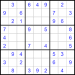 Судоку 9х9 #1272 легкий