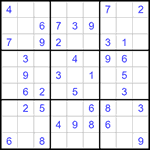 Судоку 9х9 #1273 легкий