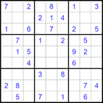 Судоку 9х9 #1274 легкий