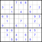 Судоку 9х9 #1276 легкий
