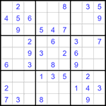 Судоку 9х9 #1277 легкий