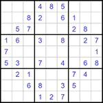 Судоку 9х9 #1278 легкий