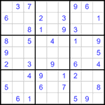 Судоку 9х9 #1281 легкий