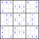 Судоку 9х9 #1282 легкий
