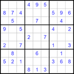 Судоку 9х9 #1284 легкий