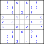 Судоку 9х9 #1285 легкий