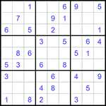 Судоку 9х9 #1286 легкий