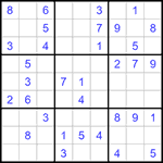 Судоку 9х9 #1287 легкий