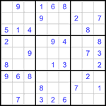 Судоку 9х9 #1291 легкий