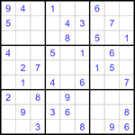 Судоку 9х9 #1292 легкий
