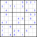 Судоку 9х9 #1294 легкий