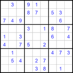 Судоку 9х9 #1296 легкий