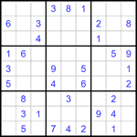 Судоку 9х9 #1297 легкий