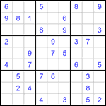 Судоку 9х9 #1298 легкий