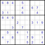 Судоку 9х9 #1300 легкий