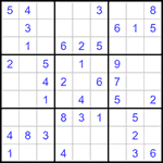 Судоку 9х9 #1301 легкий