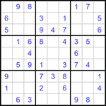 Судоку 9х9 #1304 легкий