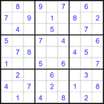 Судоку 9х9 #1305 легкий