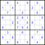 Судоку 9х9 #1306 легкий
