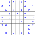 Судоку 9х9 #1307 легкий