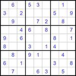 Судоку 9х9 #1311 легкий