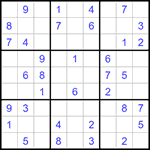 Судоку 9х9 #1318 легкий