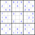 Судоку 9х9 #1319 легкий