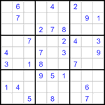 Судоку 9х9 #1232 средний