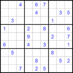 Судоку 9х9 #1234 средний