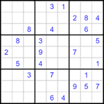 Судоку 9х9 #1235 средний