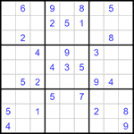 Судоку 9х9 #1236 средний