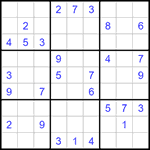 Судоку 9х9 #1237 средний