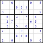 Судоку 9х9 #1238 средний