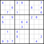 Судоку 9х9 #1239 средний