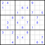 Судоку 9х9 #1241 средний