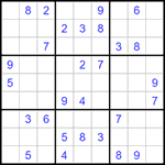 Судоку 9х9 #1242 средний
