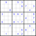 Судоку 9х9 #1243 средний