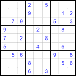 Судоку 9х9 #1244 средний