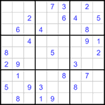 Судоку 9х9 #1245 средний