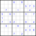 Судоку 9х9 #1246 средний