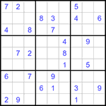 Судоку 9х9 #1248 средний